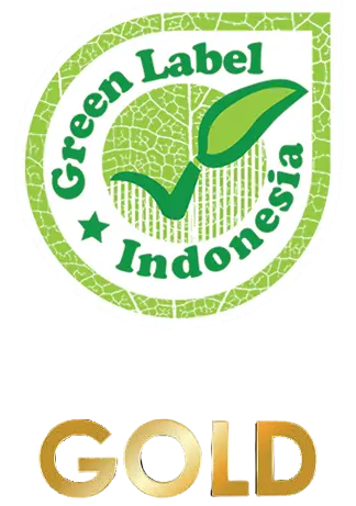 green label gold badge